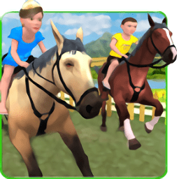 儿童山地赛马游戏(kids mountain horse rider race)
